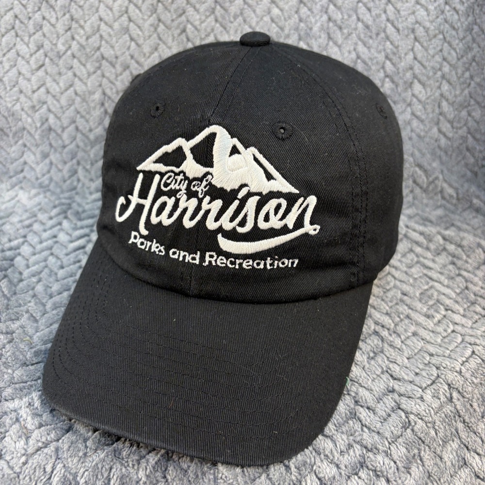 Champro HC9 City of Harrison Parks and Recreation Black Hat Low Profile Cap Mens